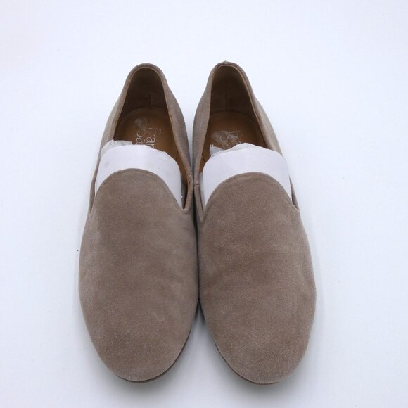 Franco Sarto Taupe Suede Flat Bishop Loafers- Women's shoes 9.5 - Picture 2 of 12